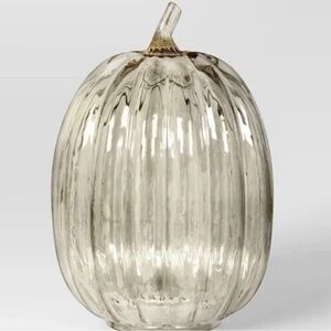 XL Tall Glass Pumpkin Figurine Champagne - Threshold